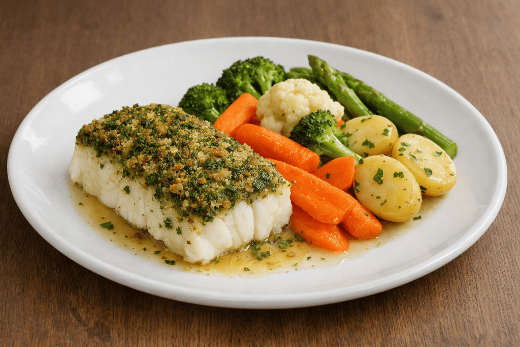 dos-de-cabillaud-en-croute-herbes-et-legumes