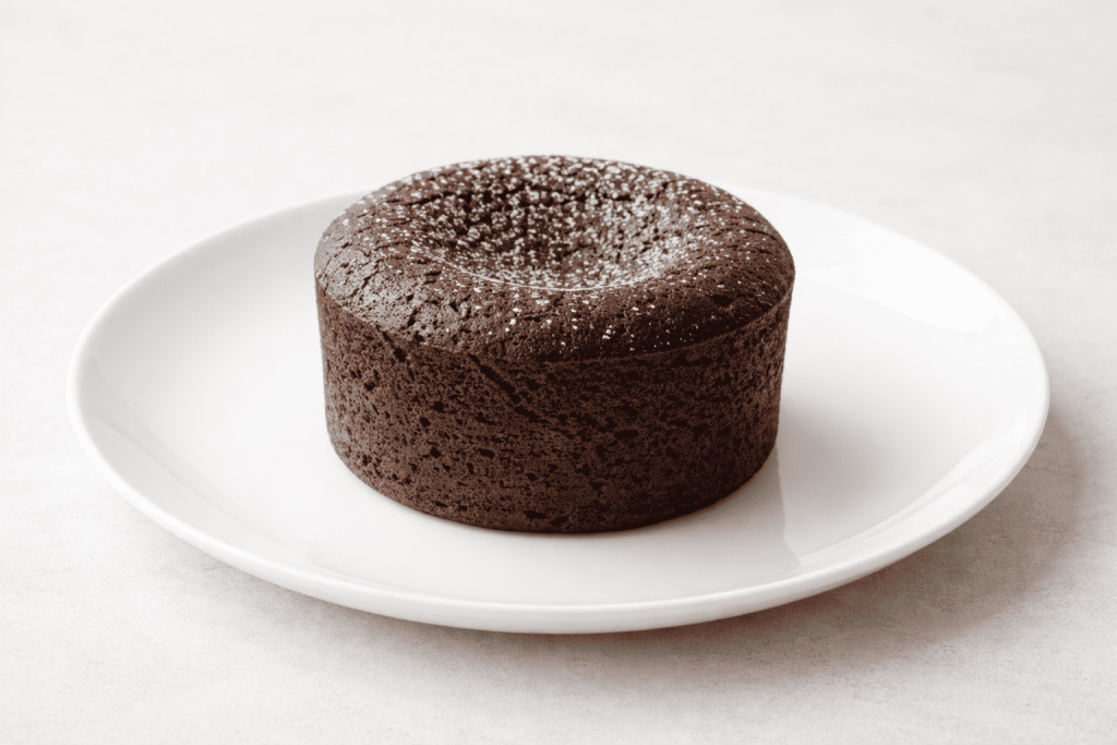 moelleux-au-chocolat-dans-une-assiette-blanche