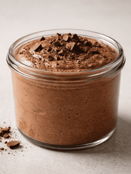 mousse-au-chocolat-avec-eclats-de-chocolat-dessus-dans-une-verrine