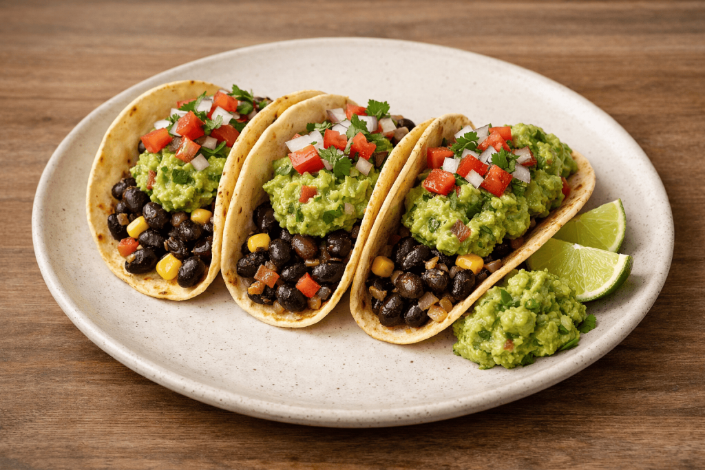 tacos-vegan-haricots-et-guacamole