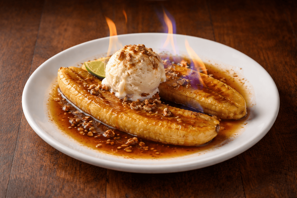 banane-au-rhum-et-glace-a-la-vanille