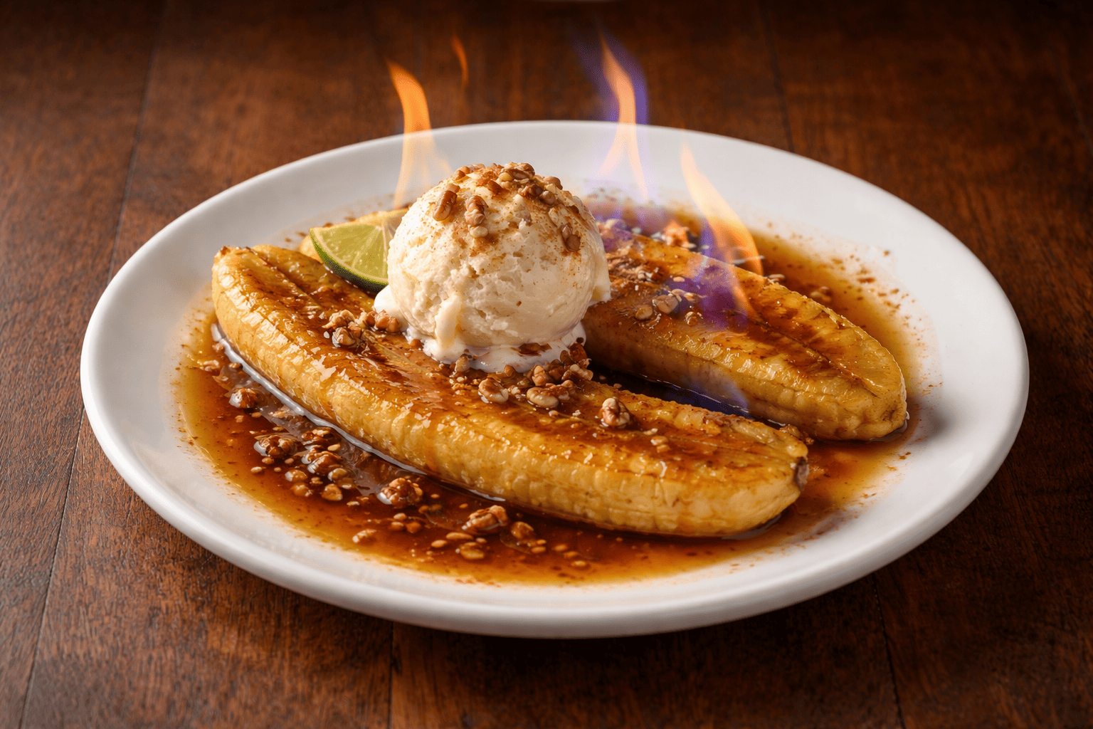 Bananes flambées au rhum - Survie en cuisine