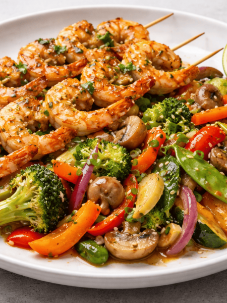 brochettes-de-poulet-wok-et-legumes