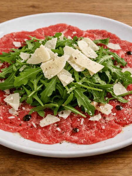 carpaccio-de-boeuf-roquette-parmesan