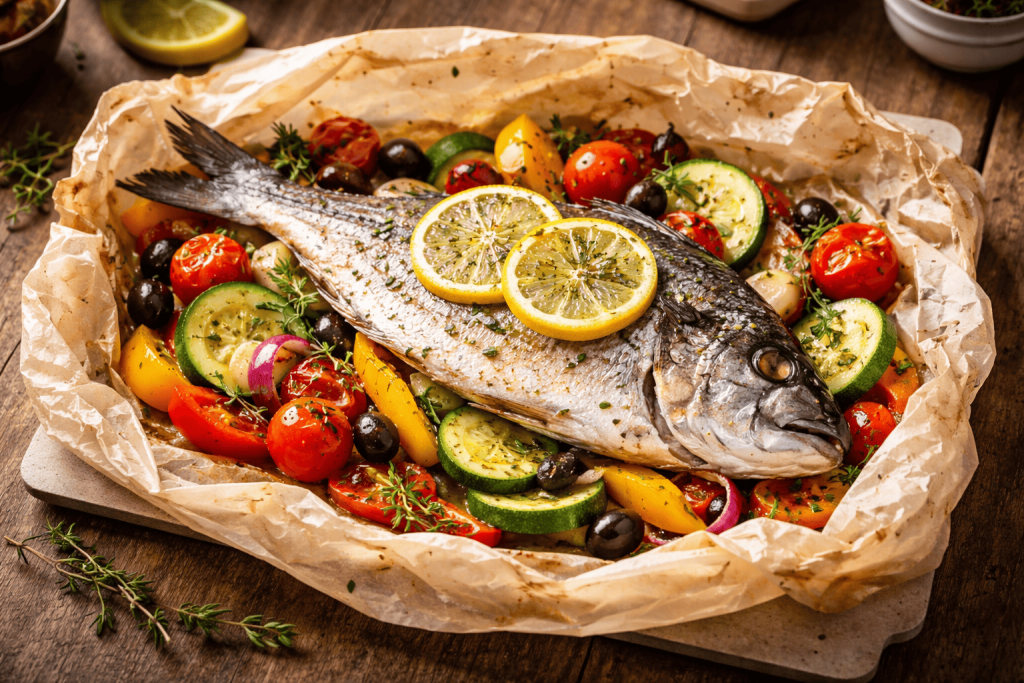 daurade-en-papilotte-et-legumes-du-soleil