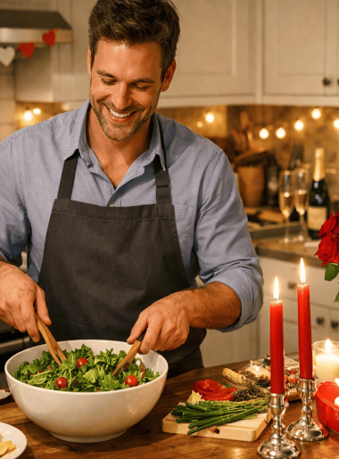 homme-heureux-en-train-de-cuisiner-un-repas-pour-la-saint-valentin-dans-sa-cuisine